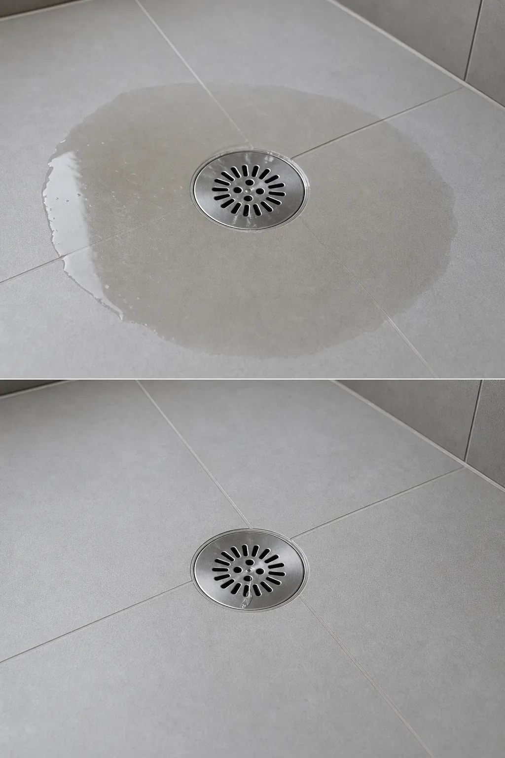 Bonde de douche entartrée par l’eau calcaire lyonnaise